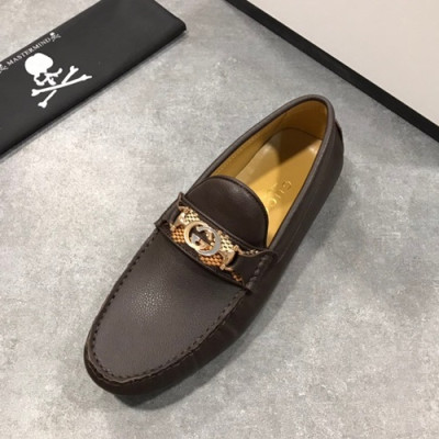 Gucci 2019 Mens Leather Loafer - 구찌 2019 남성용 레더 로퍼 GUCS0478,Size(240 - 270).브라운