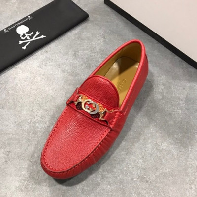 Gucci 2019 Mens Leather Loafer - 구찌 2019 남성용 레더 로퍼 GUCS0479,Size(240 - 270).레드