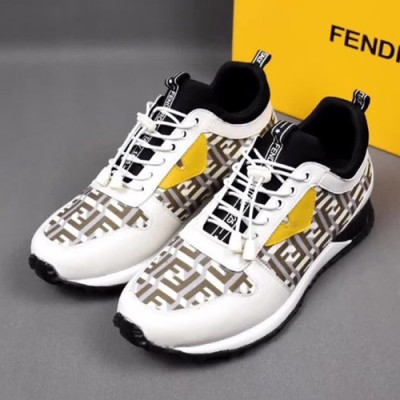 Fendi 2019 Mens Leather Sneakers - 펜디 2019 남성용 레더 스니커즈 FENS0196,Size(240 - 270).화이트