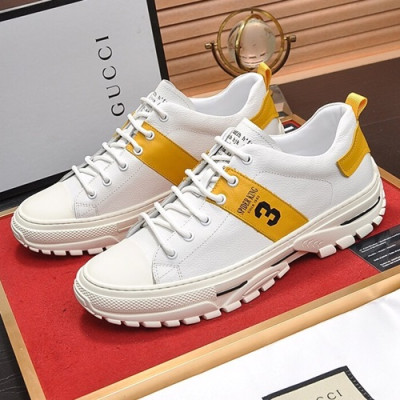 Gucci 2019 Mens Leather Sneakers - 구찌 2019 남성용 레더 스니커즈 GUCS0482,Size(240 - 270),화이트