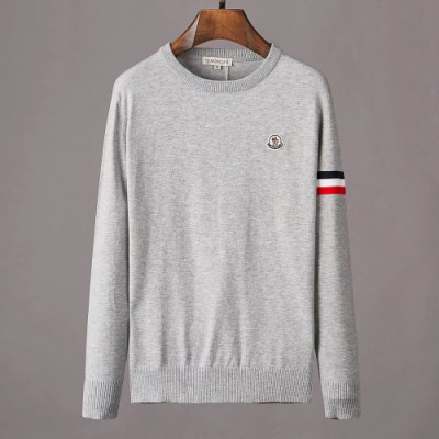 Moncler 2019 Mens Retro Logo Crew-neck Sweater - 몽클레어 2019 남성 레트로 로고 크루넥 스웨터  Moc0866x.Size(m - 3xl).그레이