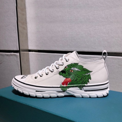 Gucci 2019 Mens Leather Sneakers - 구찌 2019 남성용 레더 스니커즈 GUCS0490,Size(240 - 270),화이트
