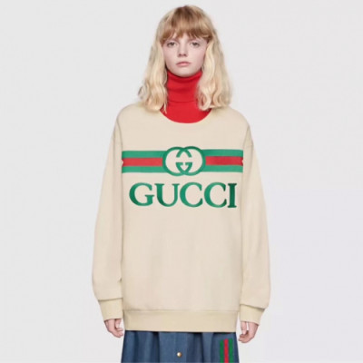 Gucci 2019 Mm/Wm Logo Cotton Man-to-man - 구찌 남자 로고 코튼 맨투맨 Guc01497x.Size(xs - l).아이보리