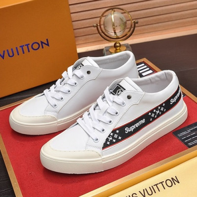 Louis Vuitton 2019 Mens Leather Sneakers - 루이비통 2019 남성용 레더 스니커즈 LOUS0392,Size(240 - 270).화이트