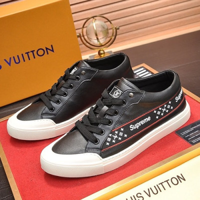 Louis Vuitton 2019 Mens Leather Sneakers - 루이비통 2019 남성용 레더 스니커즈 LOUS0393,Size(240 - 270).블랙