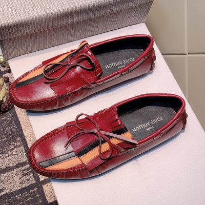 Louis vuitton 2019 Mens Leather Loafer  - 루이비통 2019 남성용 레더 로퍼 LOUS0396,Size(240 - 270).레드