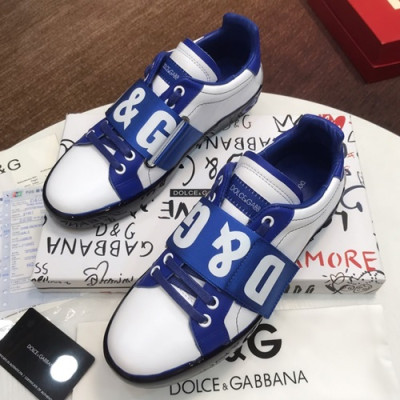 Dolce&Gabbana 2019 Mm / Wm Leather Sneakers  - 돌체앤가바나 2019  남여공용 레더 스니커즈 DGS0112,Size(225 - 270).화이트