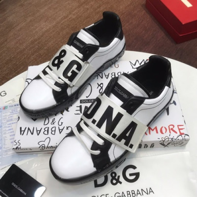 Dolce&Gabbana 2019 Mm / Wm Leather Sneakers  - 돌체앤가바나 2019  남여공용 레더 스니커즈 DGS0113,Size(225 - 270).화이트
