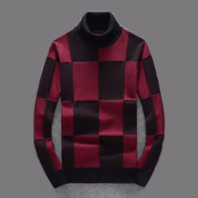 Burberry 2019 Mens Retro Logo Turtle-neck Sweater - 버버리 2019 남성 레트로 로고 터틀넥 스웨터 Bur01288x.Size(m - 4xl).레드