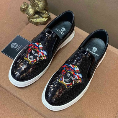 Versace  2019 Mens  Slip On - 베르사체 2019 남성용 슬립온 VERS0187,Size(240 - 270).블랙