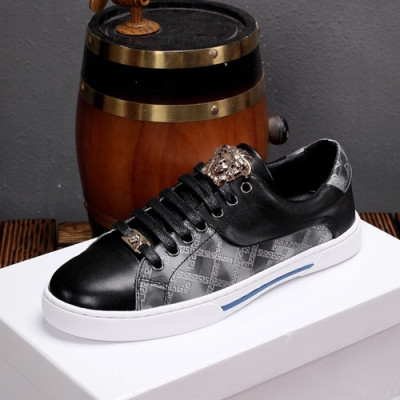 Versace 2019 Mens Leather Sneakers - 베르사체 2019 남성용 레더 스니커즈 VERS0191,Size (240 - 270).블랙