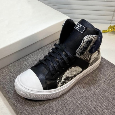 Louis Vuitton 2019 Mens Leather Sneakers - 루이비통 2019 남성용 레더 스니커즈 LOUS0404,Size(240 - 270).블랙