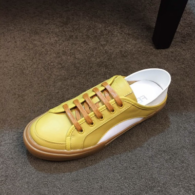 Fendi 2019 Mens Leather Sneakers - 펜디 2019 남성용 레더 스니커즈 FENS0226,Size(240 - 270).머스타드