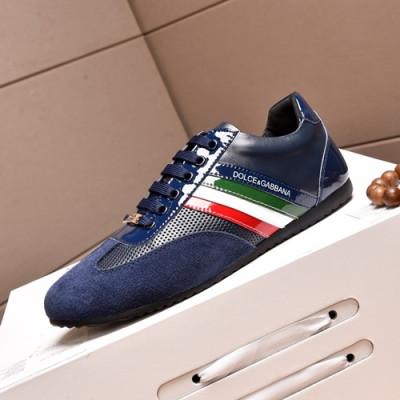 Dolce&Gabbana 2019 Mens Leather Sneakers  - 돌체앤가바나 2019  남성용 레더 스니커즈 DGS0128,Size(240 - 270),블루