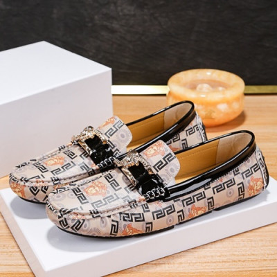 Versace  2019 Mens Leather Loafer - 베르사체 2019 남성용 레더 로퍼 VERS0217,Size(240 - 275).베이지