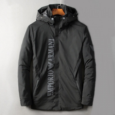 Armani 2019 Mens Logo Down Jacket - 알마니 2019 남성 로고 다운 솜옷 자켓 Arm0330x.Size(m - 4xl).블랙