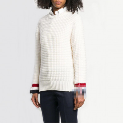 Thom Browne 2019 Womens  Turtle-neck Wool Sweater - 톰브라운 2019 여성 터틀넥 울 스웨터 Thom0362x.Size(s - l).화이트