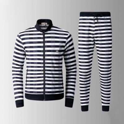 Burberry 2019 Mens Logo Casual  Stripe Training Clothes&Pants - 버버리 2019 남성 로고 캐쥬얼 스트라이프 트레이닝복&팬츠 Bur01294x.Size(m - 3xl).블랙