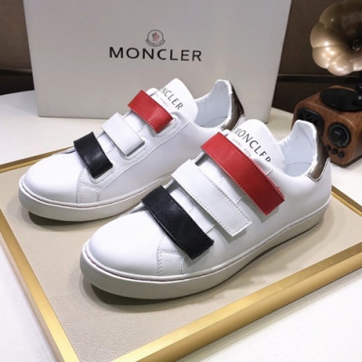 Moncler 2019 Mens Leather Sneakers - 몽클레어 2019 남성용 레더 스니커즈 ,MONCS0025,Size(240 - 270).화이트