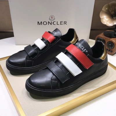Moncler 2019 Mens Leather Sneakers - 몽클레어 2019 남성용 레더 스니커즈 ,MONCS0026,Size(240 - 270).블랙