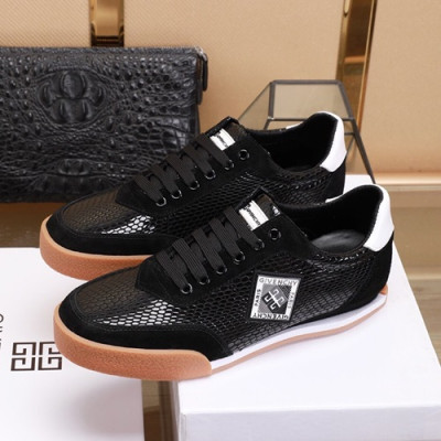 Givenchy 2019 Mens Leather Sneakers - 지방시 2019 남성용 레더 스니커즈,GIVS0079,Size(240 - 270).블랙