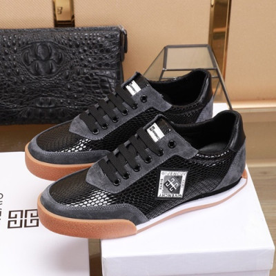 Givenchy 2019 Mens Leather Sneakers - 지방시 2019 남성용 레더 스니커즈,GIVS0080,Size(240 - 270).블랙