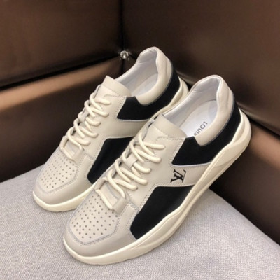 Louis Vuitton 2019 Mens Leather Sneakers - 루이비통 2019 남성용 레더 스니커즈 LOUS0412,Size(240 - 270).오트밀+블랙