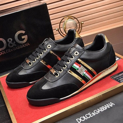 Dolce&Gabbana 2019 Mens Leather Sneakers  - 돌체앤가바나 2019  남성용 레더 스니커즈 DGS0133,Size(240 - 270),블랙