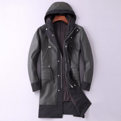 Zegna 2019 Mens Business Leather Jacket - 제냐 2019 남성 비지니스 가죽 자켓 Zeg0120x.Size(m - 3xl).블랙
