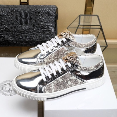 Versace 2019 Mens Leather Sneakers - 베르사체 2019 남성용 레더 스니커즈 VERS0226,Size (240 - 270).실버
