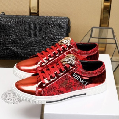 Versace 2019 Mens Leather Sneakers - 베르사체 2019 남성용 레더 스니커즈 VERS0227,Size (240 - 270).레드