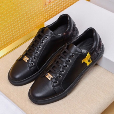 Versace 2019 Mens Leather Sneakers - 베르사체 2019 남성용 레더 스니커즈 VERS0230,Size (240 - 270).블랙