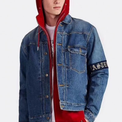 Mastermind Japan Mens Skull Denim Jacket - 마스터마인드 재팬 2019 남성 스컬 로고 데님 자켓 Mas0032x.Size(m - xl).블루