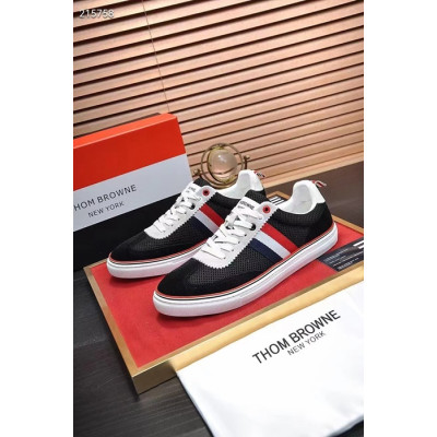 Thom Brown 2023 Mens Canvas Sneakers - 톰브라운 2023 남성용 캔버스 스니커즈 THOMS0015,Size(245 - 275).블랙