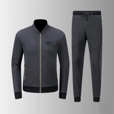 Emporio Armani 2019 Mens Cotton Training Clothes&Pants - 알마니 2019 남성 코튼 트레이닝복&팬츠 Arm0338x.Size(m - 3xl).그레이