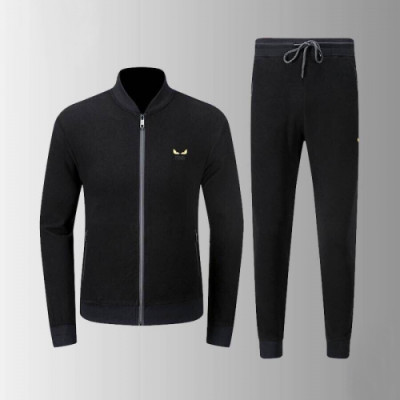 Fendi 2019 Mens Casual Logo Training Clothes&Pants -펜디 남성 캐쥬얼 로고 트레이닝복&팬츠 Fen0363x.Size(m - 3xl).블랙