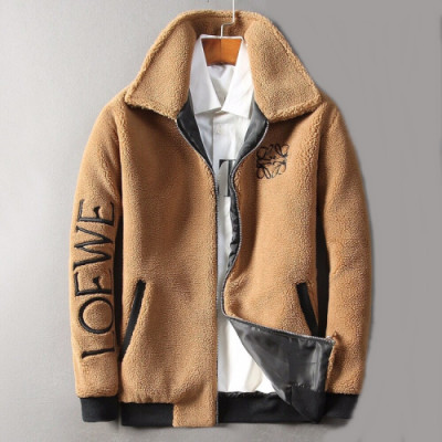 Loewe 2019 Mens Logo Flannel Jacket - 로에베 남성 로고 플란넬 자켓 Loe0093x.Size(s -xl).카멜