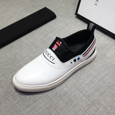 Gucci 2019 Mens Leather Slip On - 구찌 2019 남성용 레더 슬립온 GUCS0532,Size(240 - 270).화이트