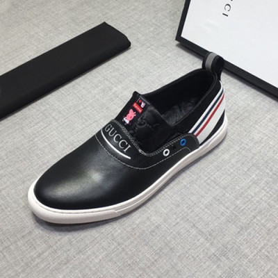 Gucci 2019 Mens Leather Slip On - 구찌 2019 남성용 레더 슬립온 GUCS0533,Size(240 - 270).블랙