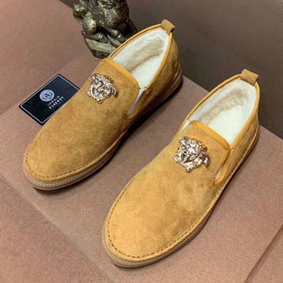 Versace  2019 Mens Suede & Wool Slip On - 베르사체 2019 남성용 스웨이드&울 슬립온 VERS0242,Size(240 - 270).옐로우