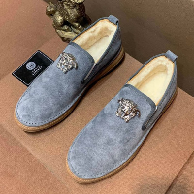 Versace  2019 Mens Suede & Wool Slip On - 베르사체 2019 남성용 스웨이드&울 슬립온 VERS0243,Size(240 - 270).그레이