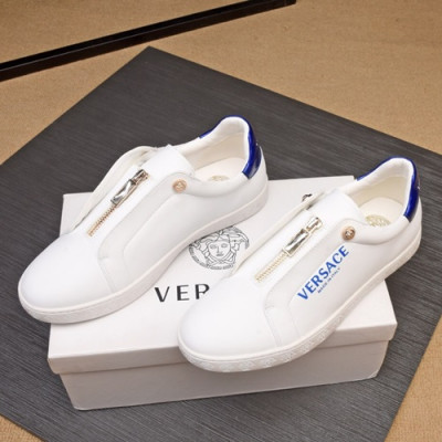 Versace 2019 Mens Leather Sneakers - 베르사체 2019 남성용 레더 스니커즈 VERS0257,Size (240 - 270).화이트