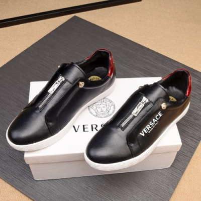 Versace 2019 Mens Leather Sneakers - 베르사체 2019 남성용 레더 스니커즈 VERS0258,Size (240 - 270).블랙