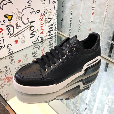 Dolce&Gabbana 2019 Mens Leather Sneakers  - 돌체앤가바나 2019  남성용 레더 스니커즈 DGS0134,Size(240 - 270),블랙