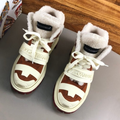 Dolce&Gabbana 2019 Mm / Wm Leather Sneakers  - 돌체앤가바나 2019  남여공용 레더 스니커즈 DGS0138,Size(225 - 270),브라운