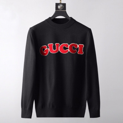 Gucci 2019 Mens Crew-neck Wool Sweater - 구찌 2019 남성 크루넥 울 스웨터 Guc01527x.Size(m - 3xl).블랙