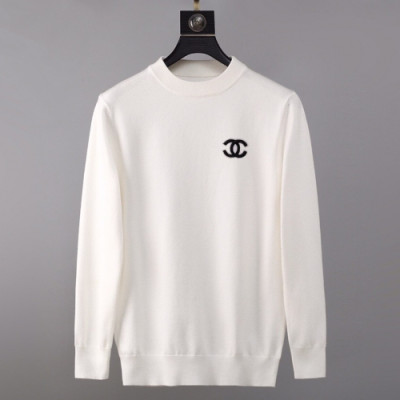 Chanel 2019 Mans 'cc' Logo Turtle-neck Wool Sweater - 샤넬 2019 여성 'cc' 로고 터틀넥 울 스웨터 Cnl0461x.Size(m - 3xl).화이트