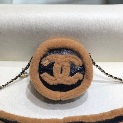 Chanel 2019 Women Mini Cross Bag,15cm - 샤넬 2019 여성용 미니 크로스백 CHAB1281, 15cm,블랙+브라운