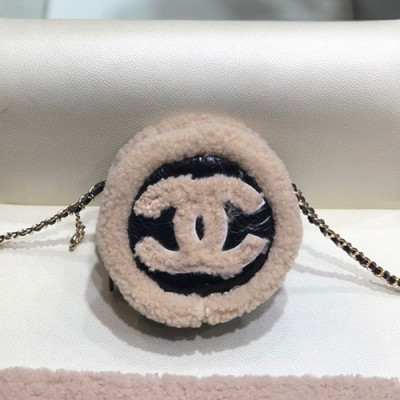 Chanel 2019 Women Mini Cross Bag,15cm - 샤넬 2019 여성용 미니 크로스백 CHAB1282, 15cm,블랙+베이지