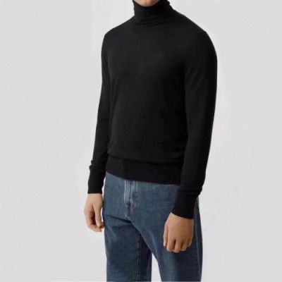 Burberry 2019 Mens Retro Logo Turtle - neck Sweater - 버버리 2019 남성 레트로 로고 터틀넥 스웨터 Bur01334x.Size(m - 3xl).2컬러(블랙/그레이)